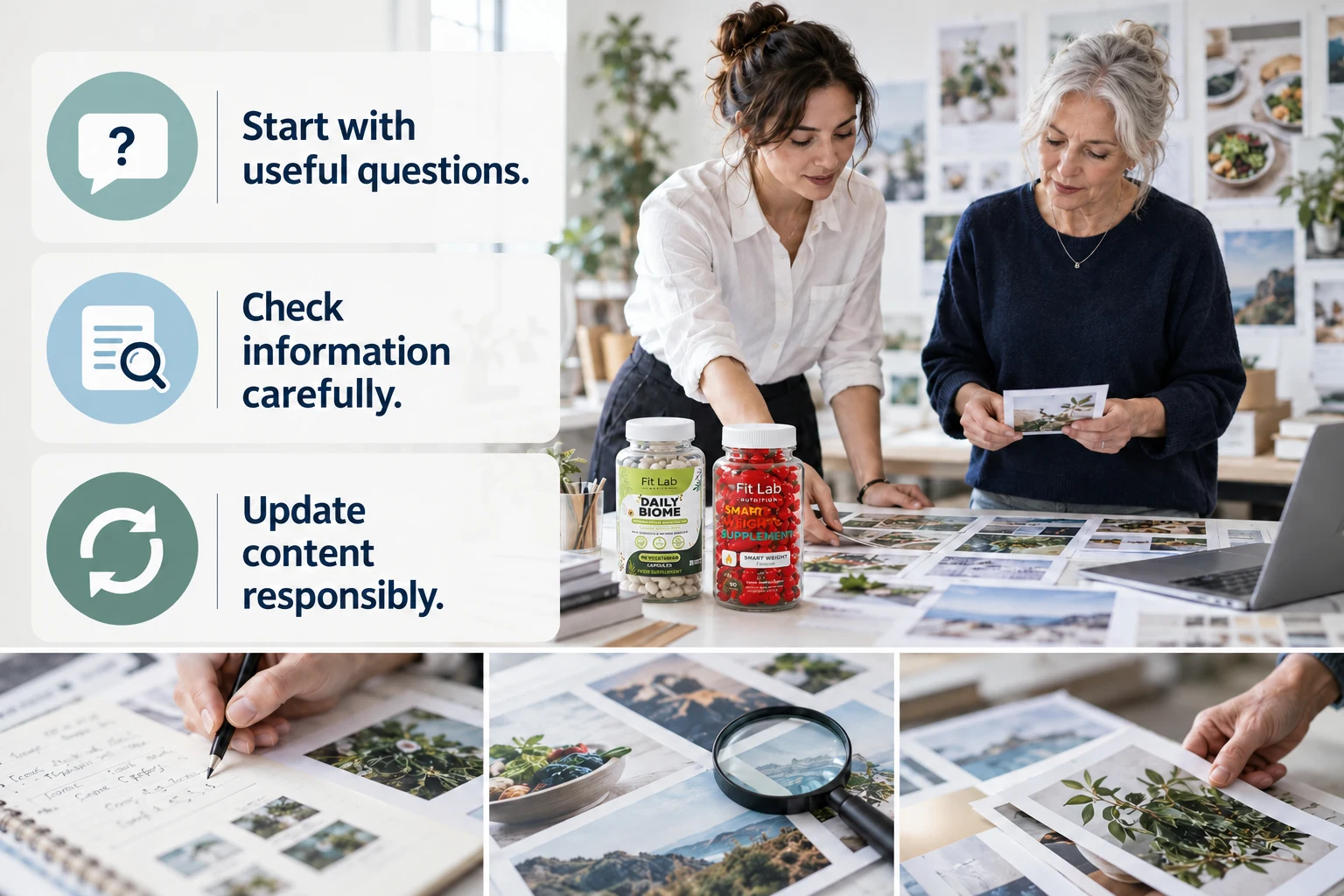 How These Standards Guide Future Content: Start with useful questions. Check information carefully. Update content responsibly.